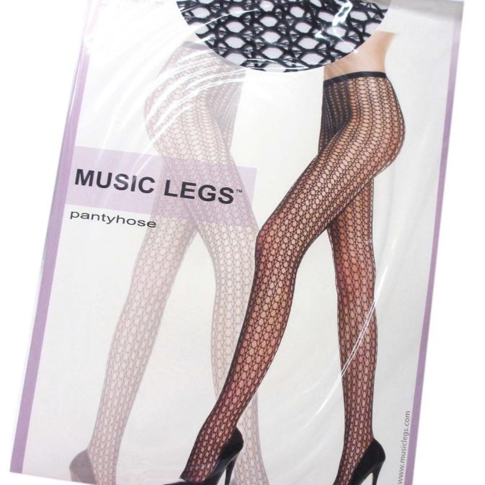 Music Legs Spandex Crochet Pantyhose - Picture 4 of 4